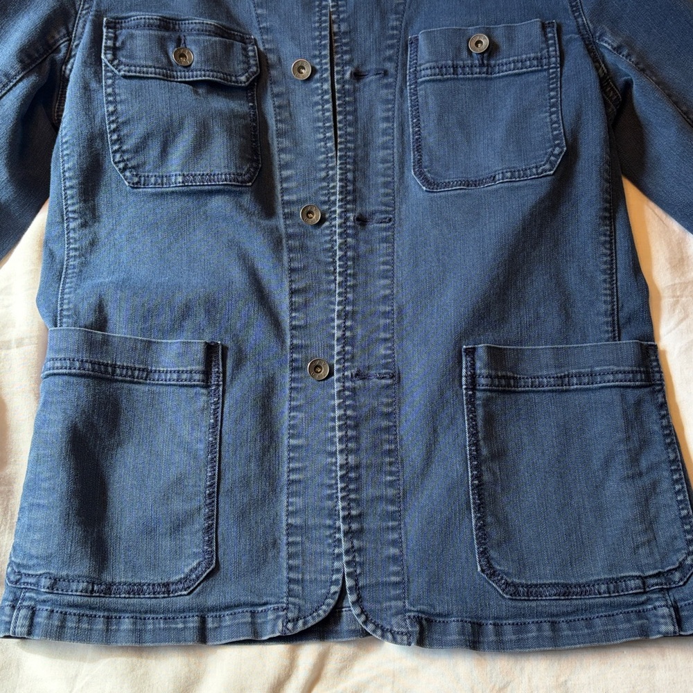 John Varvatos Dark Blue Shirt Jacket - Picture 3 of 7